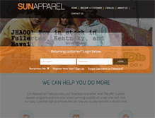 Tablet Screenshot of dev.sun-apparel.com